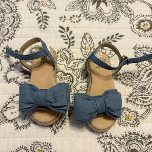 Blue Bow Sandals for Kids